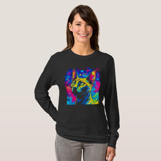 Siamese Cat   T-shirt (Voorkant volledig)