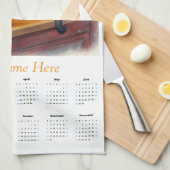 Siamese Cat Tea Time 2026 Tea Towel Calendar Theedoek (Quarter Fold)