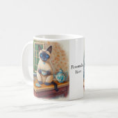 Siamese Cat Tea Time Mug Koffiemok (Voorkant links)