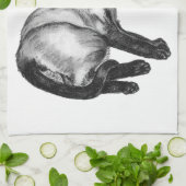 Siamese Cat Theedoek (Gevouwen)