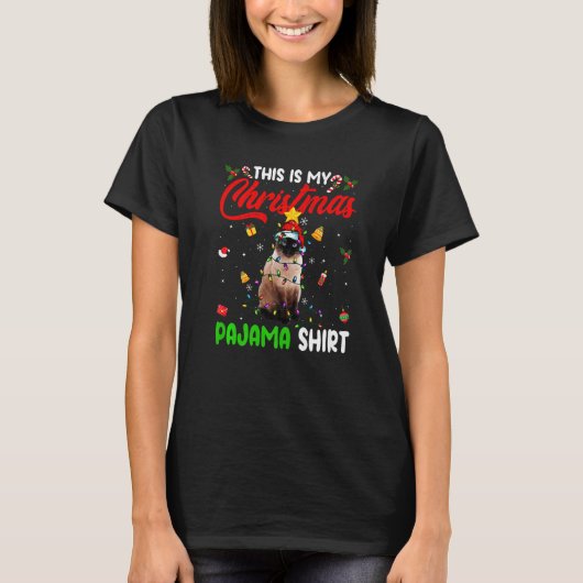 Siamese Cat  This Is My Christmas Pajama  Xmas T-shirt (Voorkant)