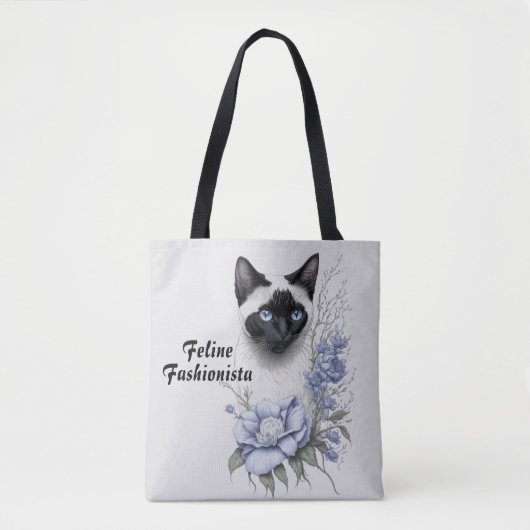 Siamese Cat Tote Bag (Voorkant)