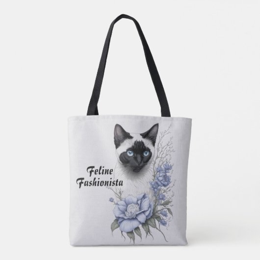 Siamese Cat Tote Bag (Achterkant)