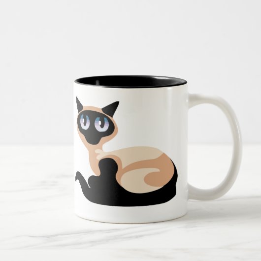 Siamese Cat Tweekleurige Koffiemok (Rechts)