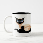 Siamese Cat Tweekleurige Koffiemok (Links)