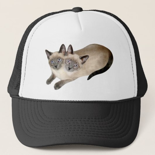 Siamese Cat Twins Trucker Pet (Voorkant)