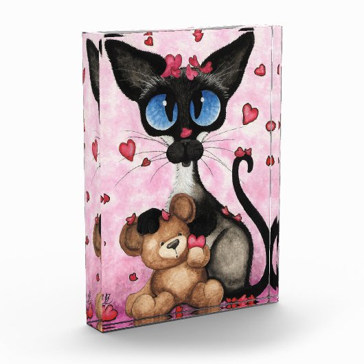 Siamese Cat Valentines Day by Bihrle Fotoblokken (Links)