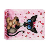 Siamese Cat Valentines Day by Bihrle Magneet (Horizontaal)
