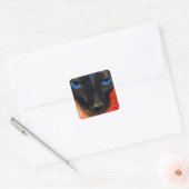 Siamese Cat Vierkante Sticker (Envelop)
