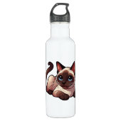 Siamese cat waterfles  (Voorkant)