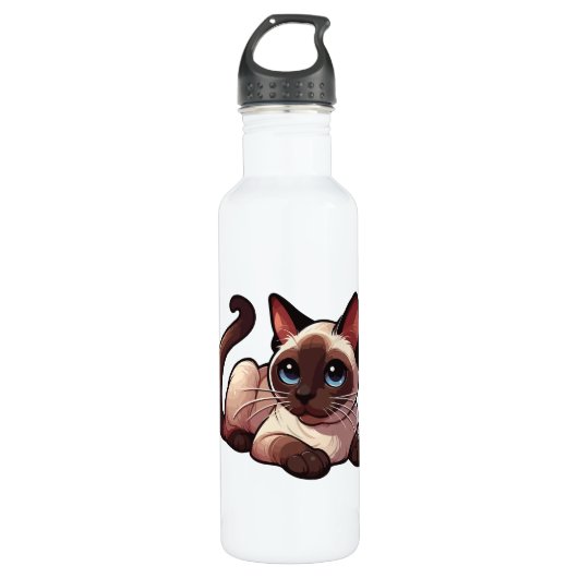 Siamese cat waterfles  (Voorkant)
