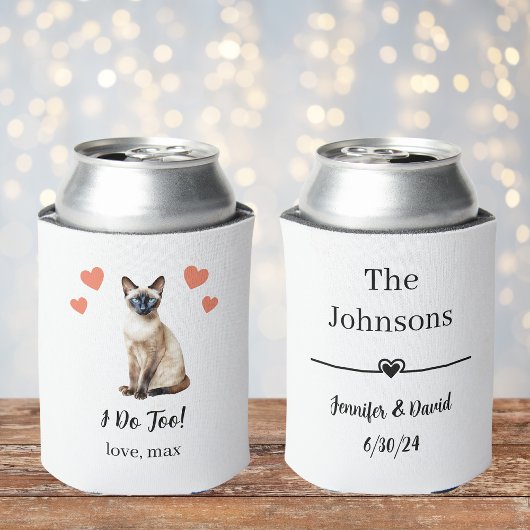 Siamese Cat Wedding Koelbox Favoriet Blikjeskoeler