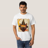 Siamese Cat Witch T-shirts (Voorkant volledig)