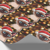 Siamese cat wrapping paper cadeaupapier
