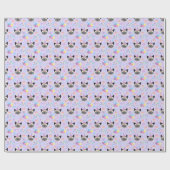 Siamese Cat Wrapping Paper in Purple Cadeaupapier (Vlak)