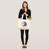 Siamese Cat Yin en Yang Bag Grote Tote Bag (Voorkant (model))