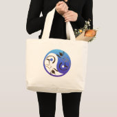 Siamese Cat Yin en Yang Bag Grote Tote Bag (Voorkant (product))