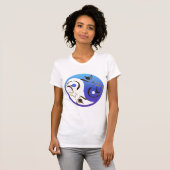 Siamese Cat Yin en Yang T-Shirt (Voorkant volledig)