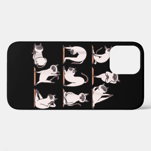 Siamese Cat Yoga T-Shirt Case-Mate iPhone Case (Achterkant (horizontaal))