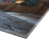 Siamese Cats Christmas Snow Holiday Snijplank (Hoek)