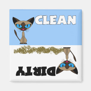 Siamese Clean/Dirty Dishwasher Magnet