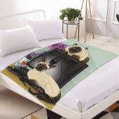 Siamese computer katten onheil fleece deken