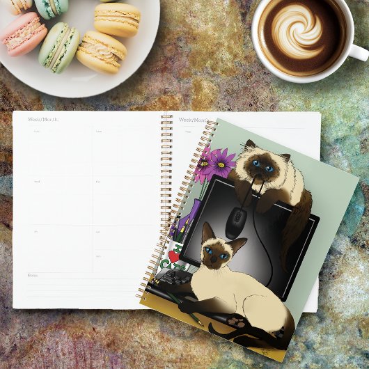Siamese computer katten onheil planner