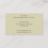 Siamese computer katten onheil visitekaartje (Achterkant)