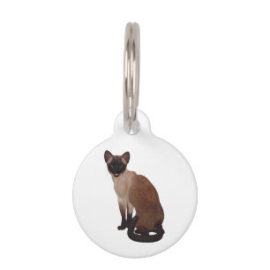 Siamese Dark Seal Point Cat Huisdierpenning