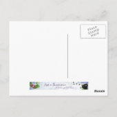 Siamese Designer Blue Briefkaart (Achterkant)