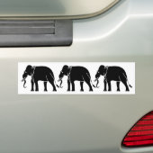 Siamese Elephant Bumpersticker (Op auto)