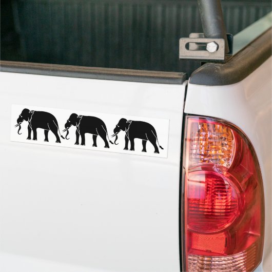 Siamese Elephant Bumpersticker (Op Truck)