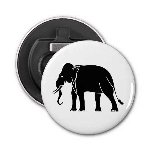 Siamese Elephant Button Flesopener (Voorkant)