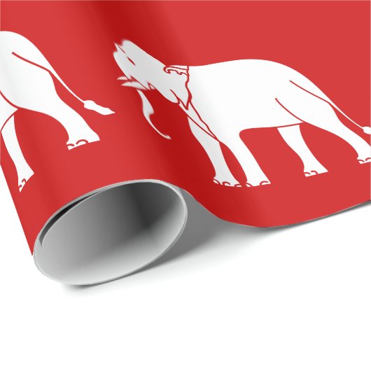 Siamese Elephant Cadeaupapier (Rol Hoek)