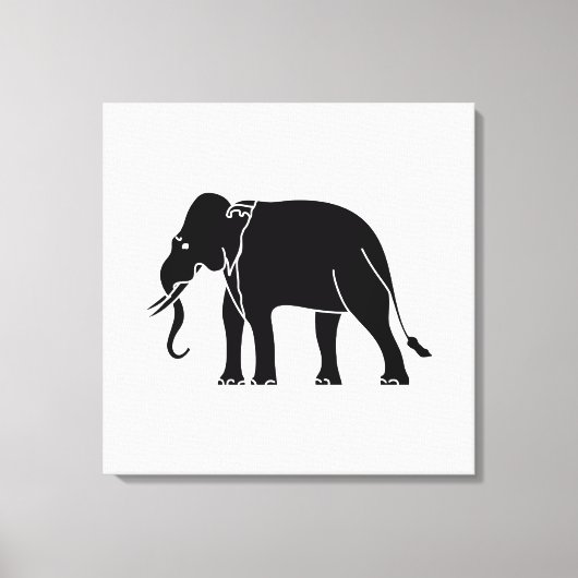 Siamese Elephant Canvas Afdruk (Voorkant)
