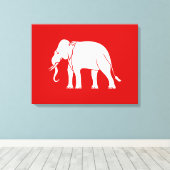 Siamese Elephant Canvas Afdruk (Insitu (Houten vloer))