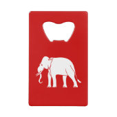 Siamese Elephant Creditkaart Flessenopener (Voorkant)