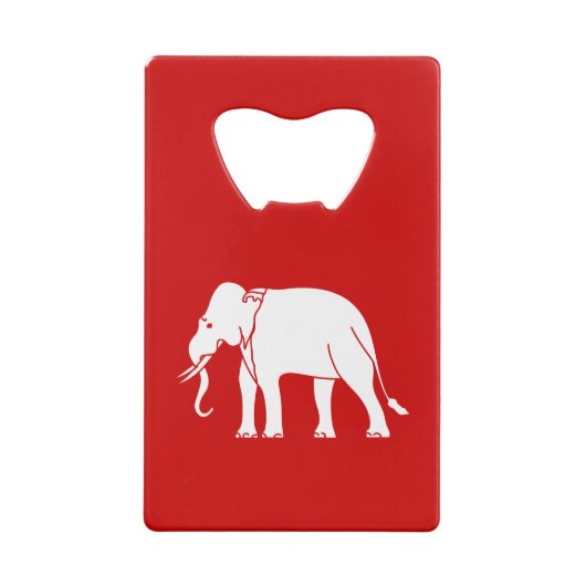 Siamese Elephant Creditkaart Flessenopener (Achterkant)