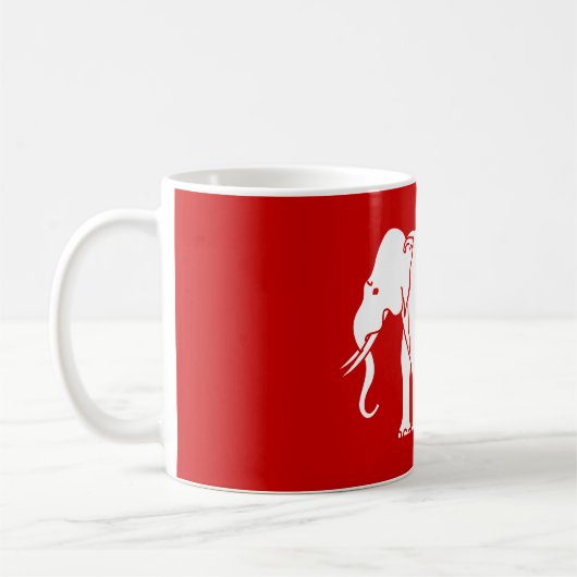 Siamese Elephant Koffiemok (Links)