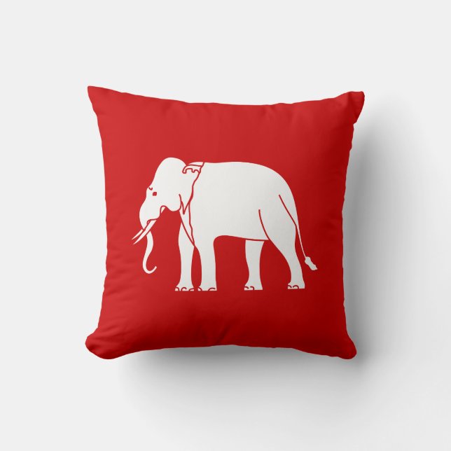Siamese Elephant Kussen (Voorkant)
