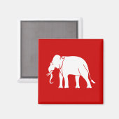 Siamese Elephant Magneet (Voorkant / Achterkant)