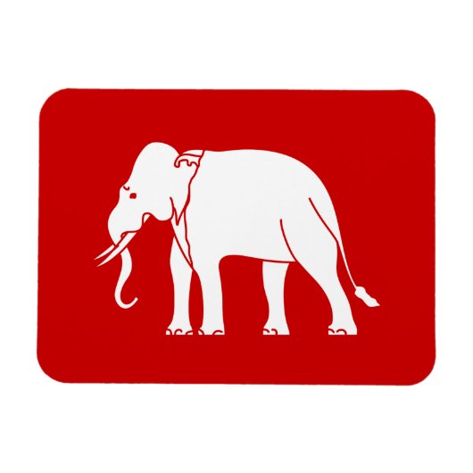 Siamese Elephant Magneet (Horizontaal)