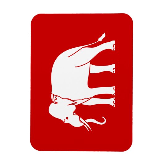 Siamese Elephant Magneet (Verticaal)