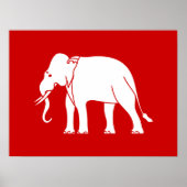 Siamese Elephant Poster (Voorkant)