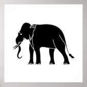 Siamese Elephant Poster (Voorkant)
