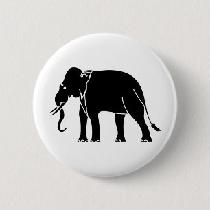 Siamese Elephant Ronde Button 5,7 Cm