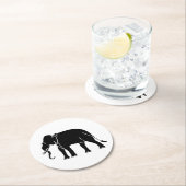 Siamese Elephant Ronde Kartonnen Onderzetter (Insitu)