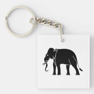 Siamese Elephant Sleutelhanger