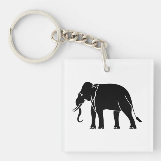 Siamese Elephant Sleutelhanger (Voorkant)
