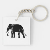 Siamese Elephant Sleutelhanger (Achterkant)